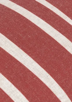 Furn Carmon Stripe Ruffle Red Cushion (40 x 60 x 8 cm)