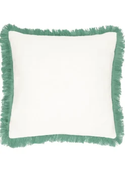 furn. Green Kadie PET Woven Outdoor Filled Cushion (45 x 45 x 8cm)