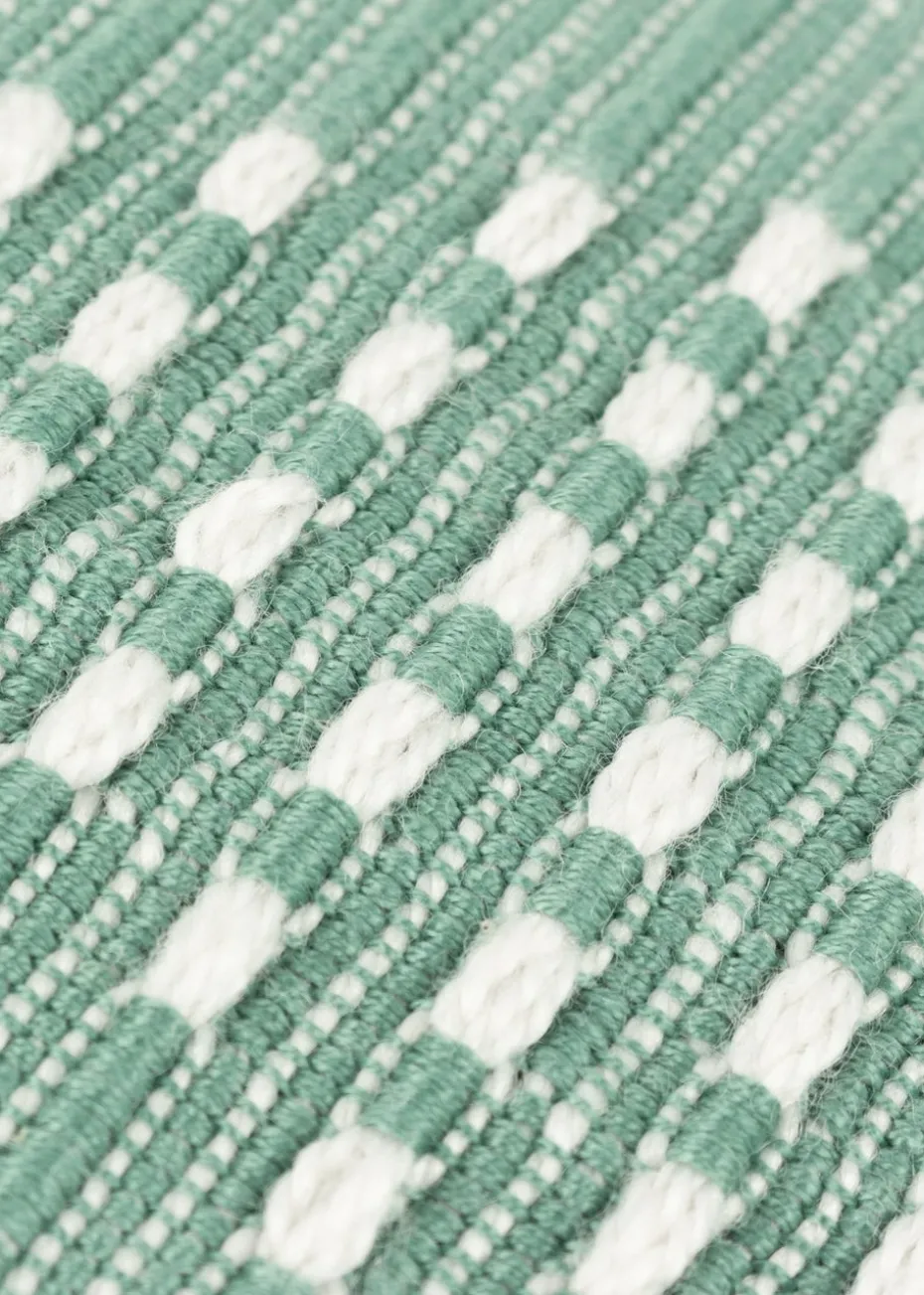 furn. Green Kadie PET Woven Outdoor Filled Cushion (45 x 45 x 8cm)