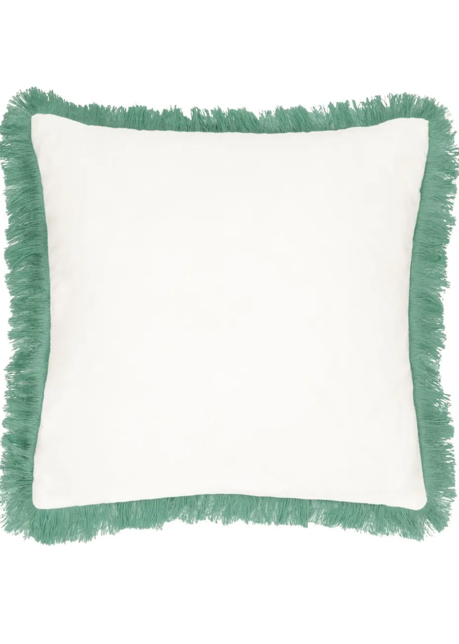 furn. Green Kadie PET Woven Outdoor Filled Cushion (45 x 45 x 8cm)