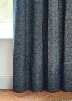 furn. Hudson Herringbone Chenille Eyelet Curtains