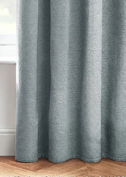 furn. Hudson Herringbone Chenille Eyelet Curtains