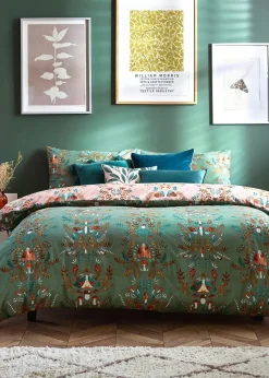 furn. Luna Wood Floral Duvet Cover