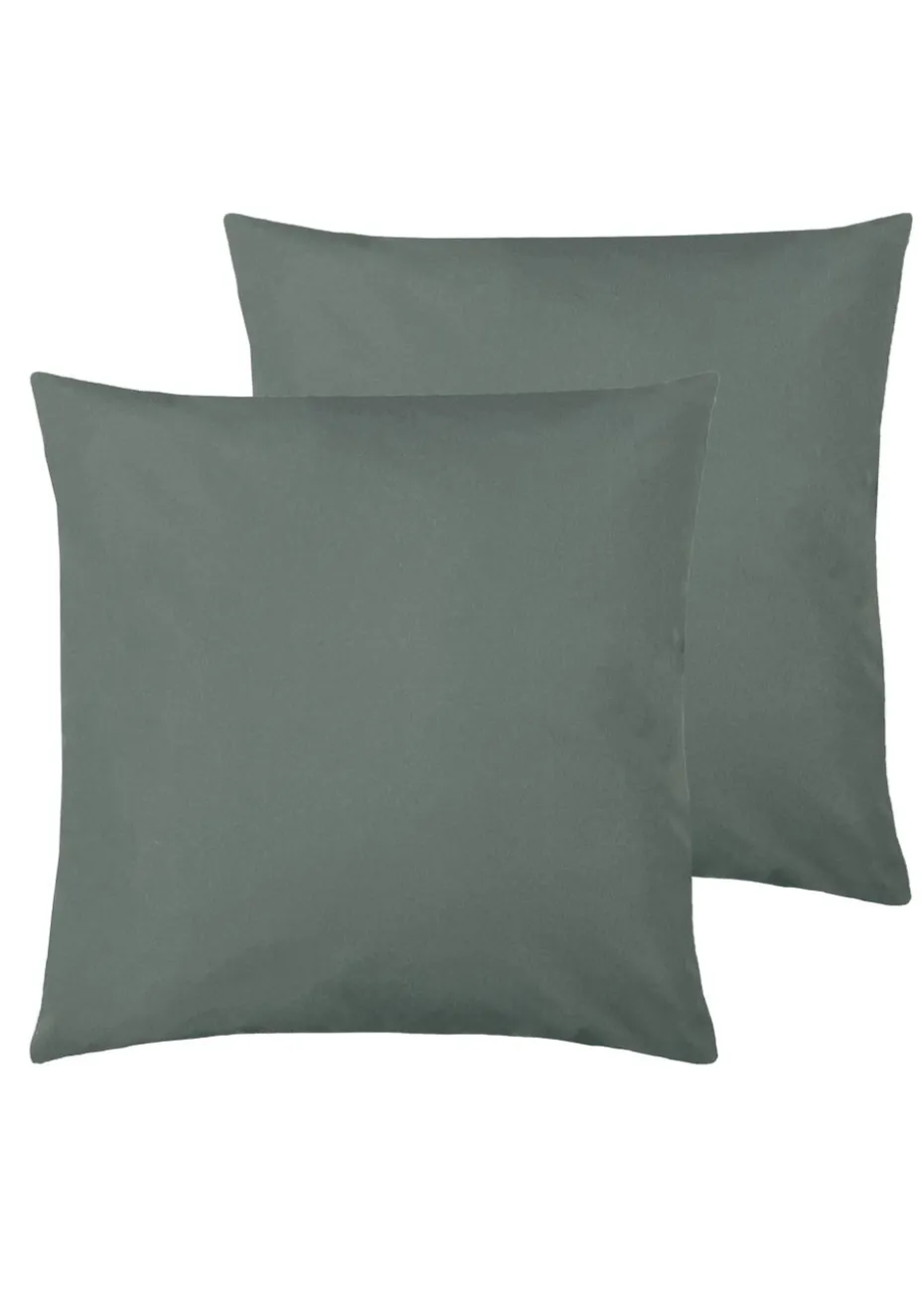 furn. Plain Reversible Outdoor Filled Cushion Twin Pack (43cm x 43cm x 8cm)