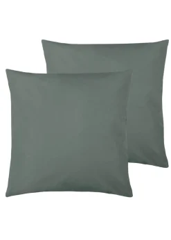 furn. Plain Reversible Outdoor Filled Cushion Twin Pack (43cm x 43cm x 8cm)