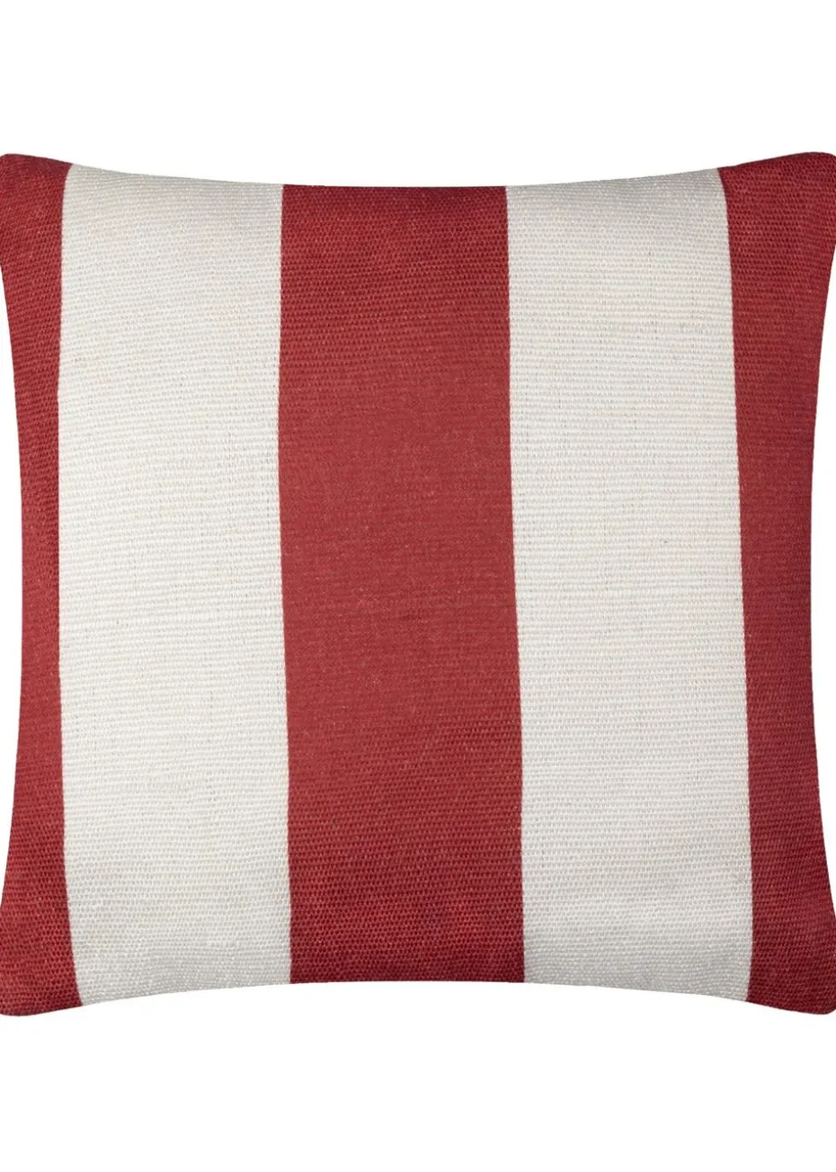 furn. Red Deck Stripe Woven Outdoor Outdoor Cushion