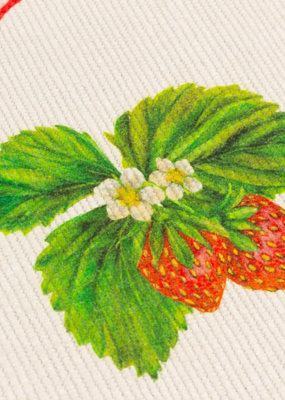 furn. Strawberry Stripes Set Of 4 Table Placemats (46 x 36cm)