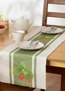 furn. Strawberry Table Runner (180 x 35cm)