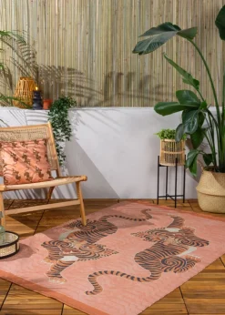 furn. Tibetan Tiger Washable Outdoor/Indoor Rug (120cm x 170cm)