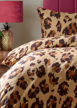 furn. True Leopard Printed Duvet Cover Set