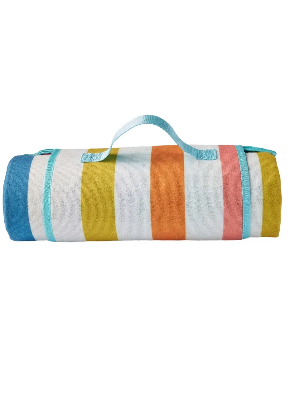 Fusion Carlson Stripe White Picnic Blanket