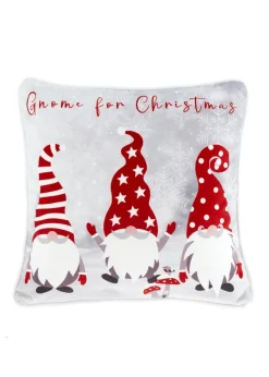 Fusion Festive Gonks Christmas Red Velvet Filled Cushion (43cm x 43cm)