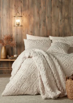 Fusion Snug Romo Natural Pinsonic Fleece Throw (130x180cm)