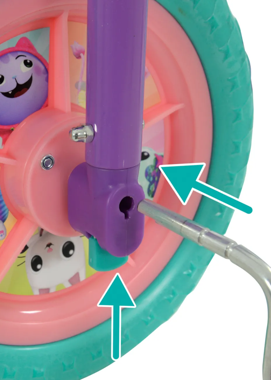 Gabby's Dollhouse Multi Colour 2in1 Training Bike (10inch)