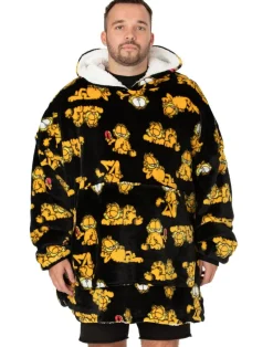 Garfield Unisex Black Garfield Blanket Hoodie