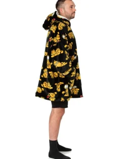 Garfield Unisex Black Garfield Blanket Hoodie