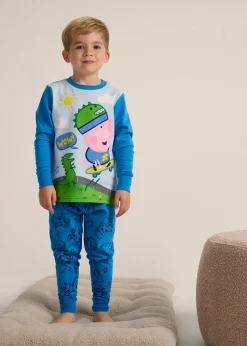 George Pig Boys Blue Pyjama Set