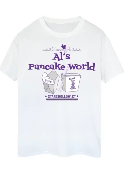 Gilmore Girls Al's Pancake World White Boyfriend Fit T-Shirt