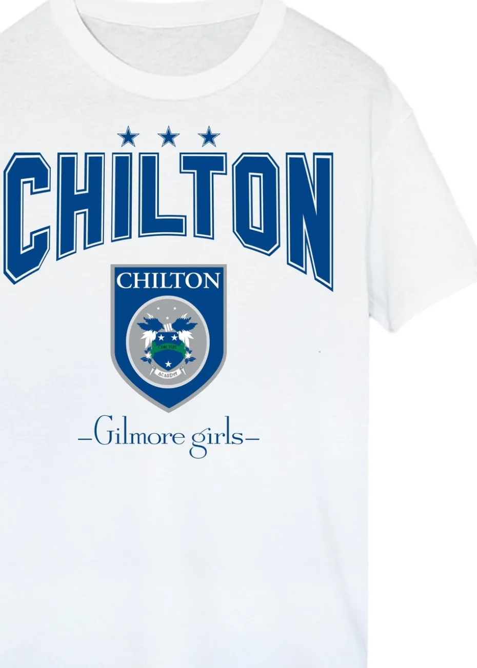 Gilmore Girls Chilton White Boyfriend Fit T-Shirt