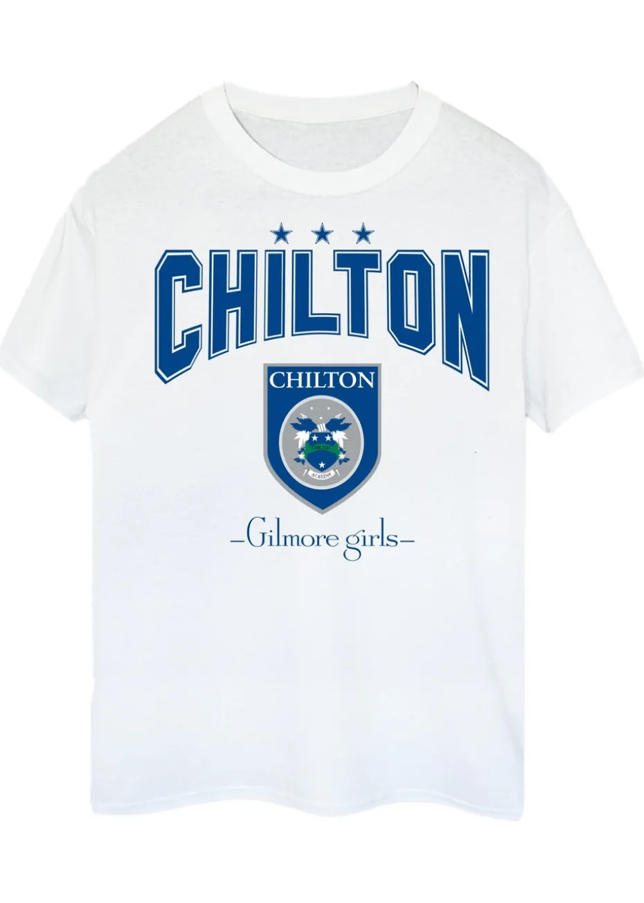 Gilmore Girls Chilton White Boyfriend Fit T-Shirt