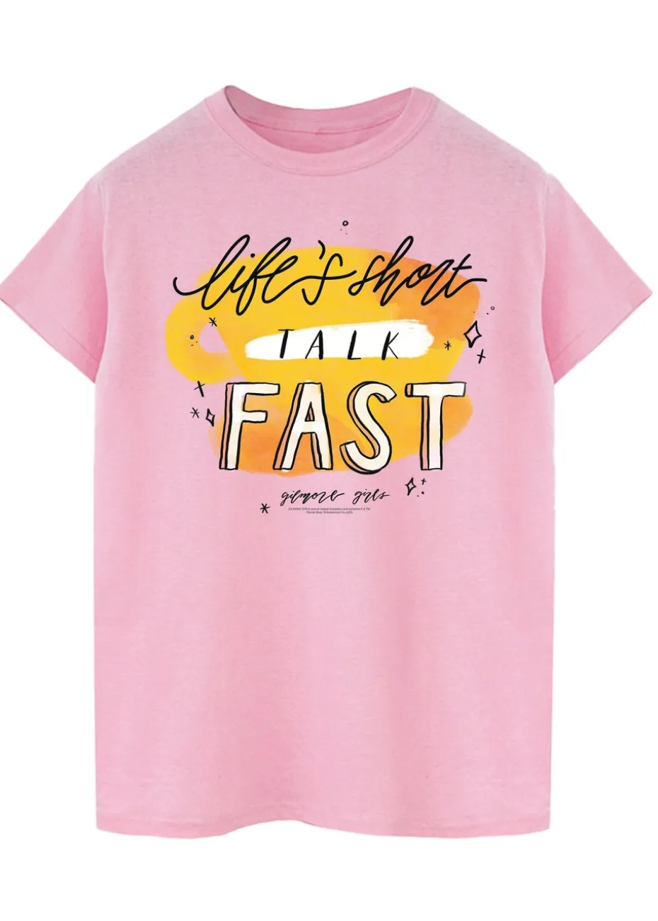 Gilmore Girls Life's Short Pink Boyfriend Fit T-Shirt