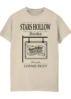 Gilmore Girls Stars Hollow Books Sand Boyfriend Fit T-Shirt