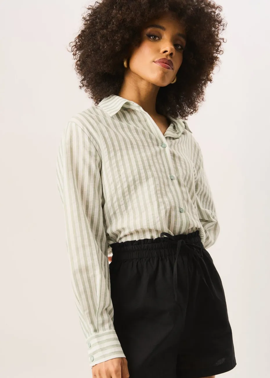 Gini London Black Draw String Short