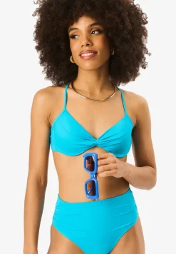 Gini London Teal Bikini Top