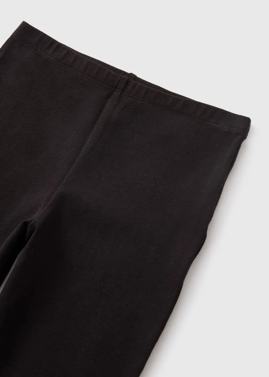 Girls Black Cycle Shorts (7-15yrs)