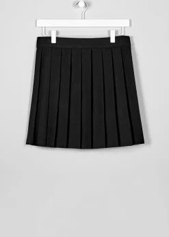 Girls Black Pleated School Skirt (8-16yrs)