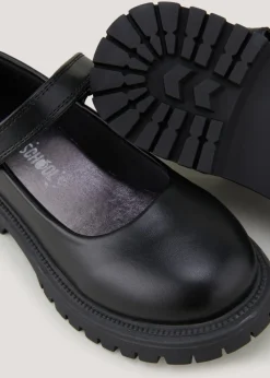 Girls Black School Shoes (Younger 10-Older 5)