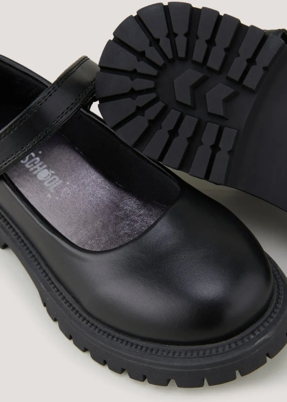 Girls Black School Shoes (Younger 10-Older 5)