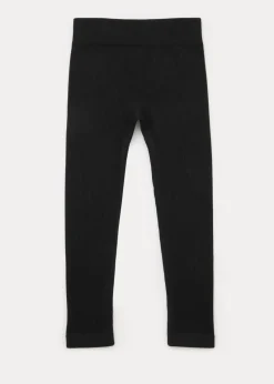 Girls Black Seamless Leggings (7-15yrs)