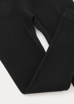 Girls Black Seamless Leggings (7-15yrs)