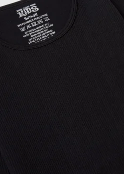 Girls Black Seamless Long Sleeve Top (7-15yrs)