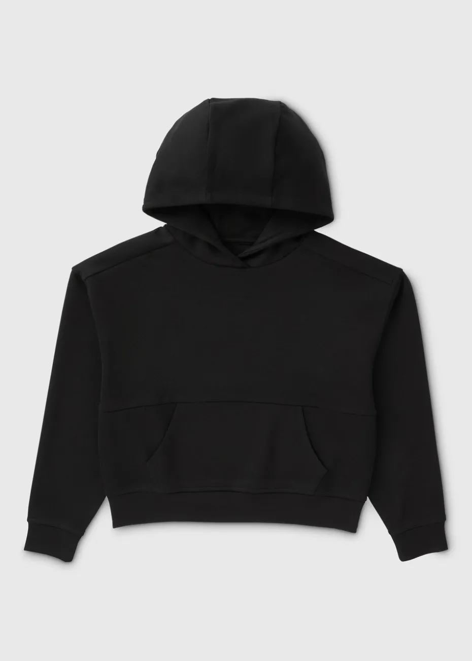 Girls Black Soft Touch Hoodie (7-15yrs)