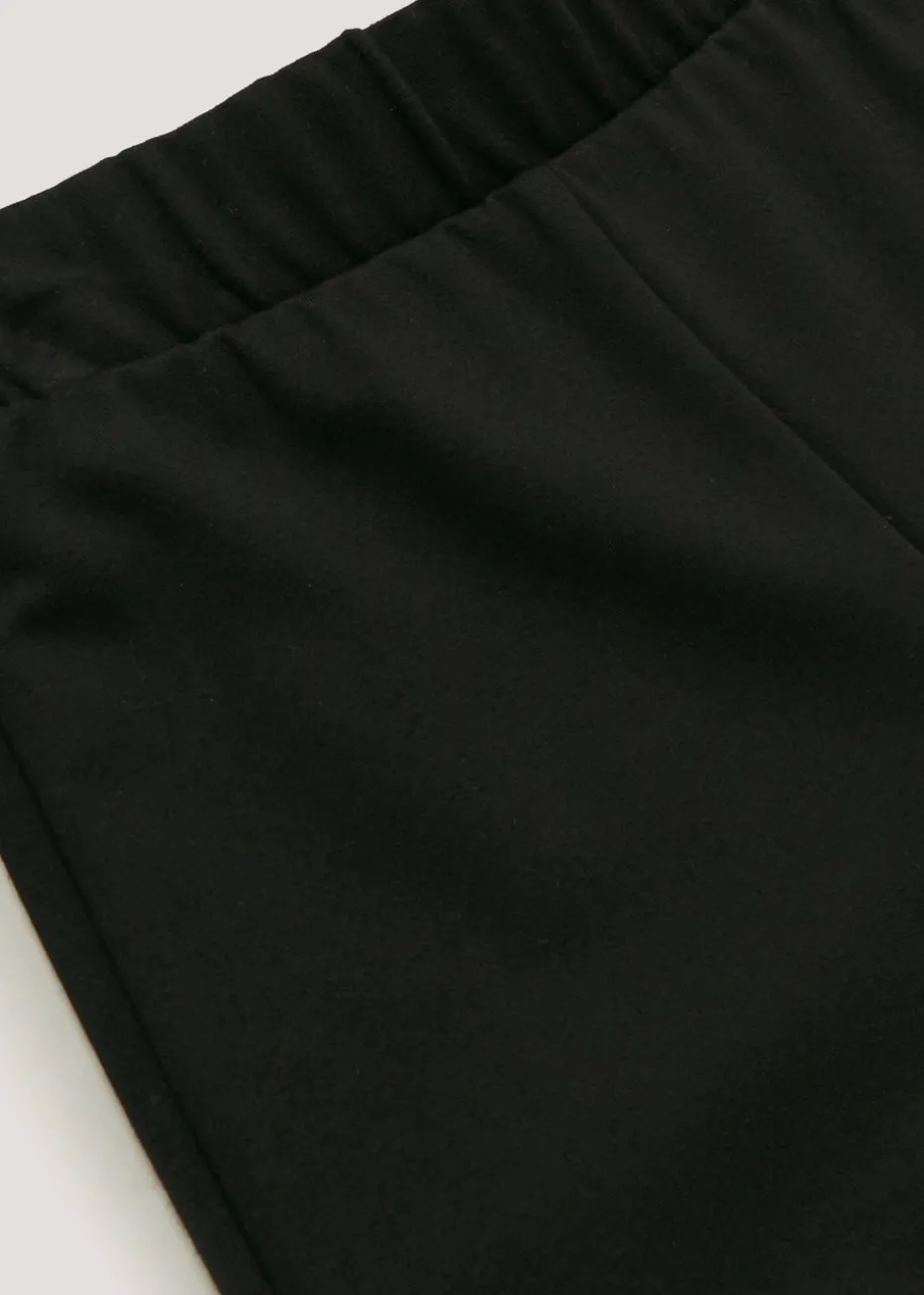 Girls Black Stretch Flared School Trousers (8-16yrs)