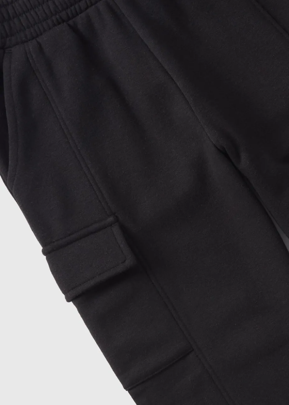 Girls Black Utility Joggers (7-15yrs)