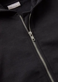 Girls Black Zip Up Hoodie (7-15yrs)