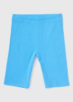 Girls Blue Cycle Shorts (7-15yrs)