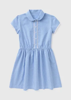 Girls Blue Traditional School Dress (3-13yrs)