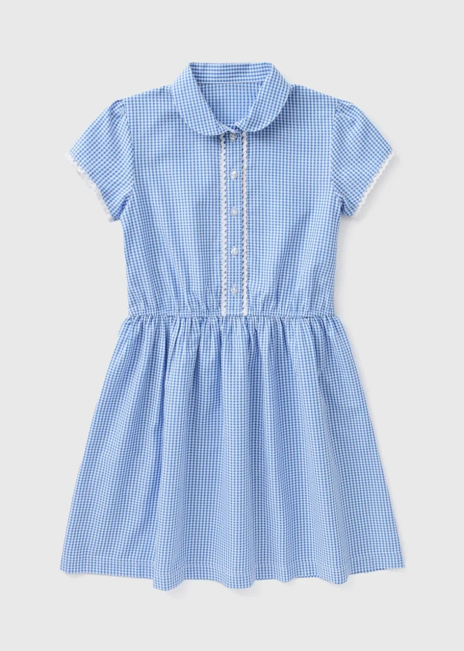 Girls Blue Traditional School Dress (3-13yrs)