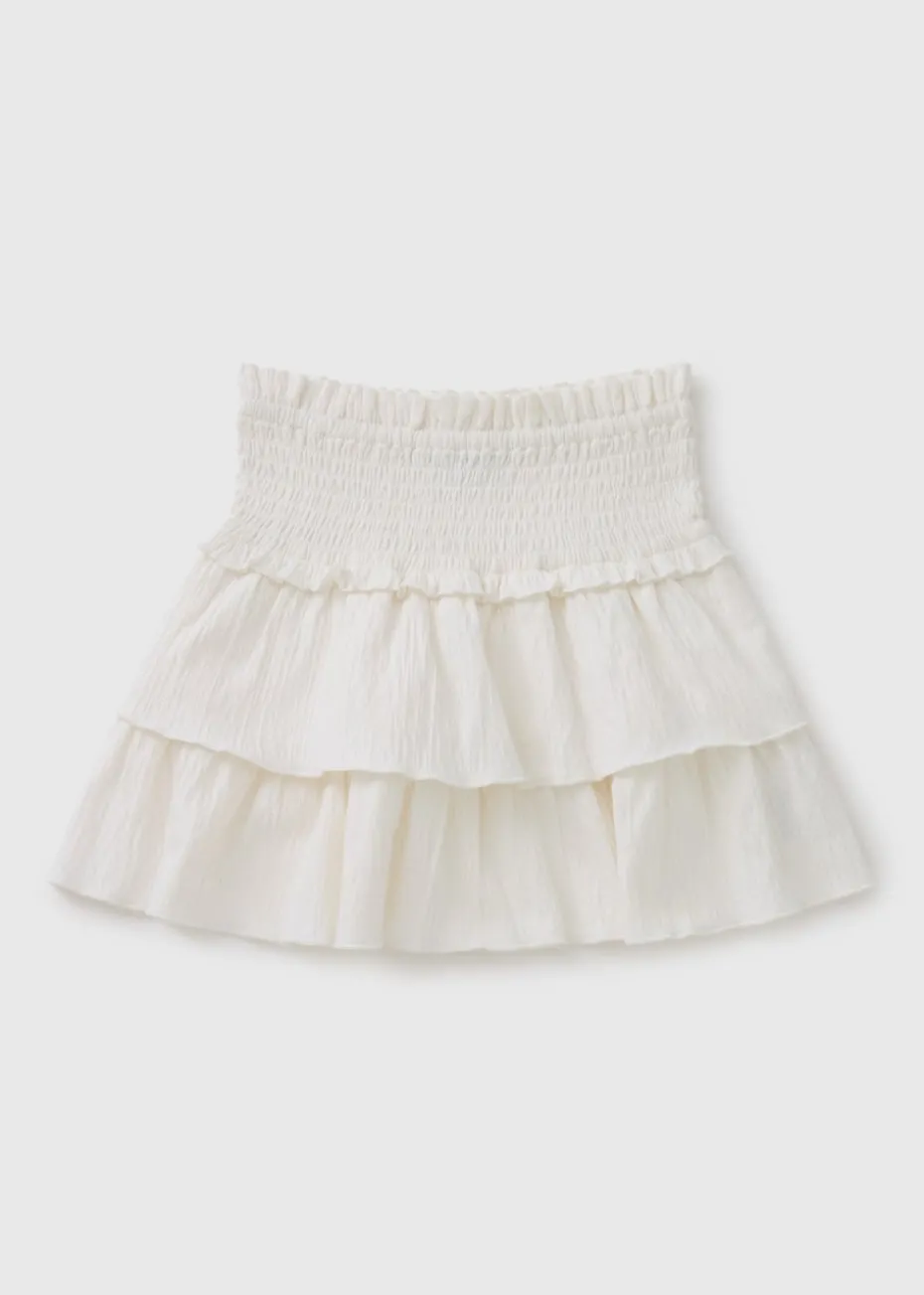 Girls Cream Rara Skirt (7-15yrs)