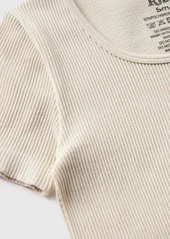 Girls Cream Seamless T-Shirt (7-15yrs)