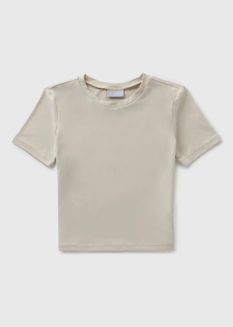 Girls Cream Soft Touch T-Shirt (7-15yrs)