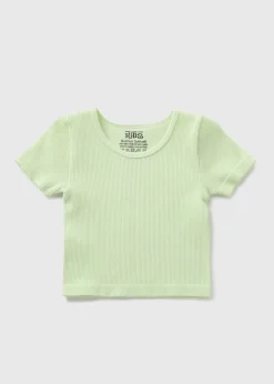 Girls Green Seamless T-Shirt (7-15yrs)