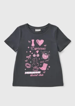 Girls Grey Cowgirl T-Shirt