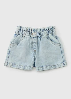 Girls Light Wash Denim Shorts (7-15yrs)