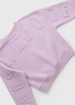 Girls Lilac Los Angeles Sweatshirt (7-15yrs)