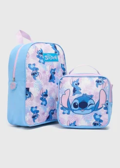 Girls Lilac Stitch Backpack Set
